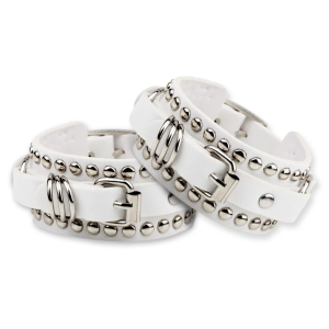 DWL-BDSM-Leather-Studded-Continuous-Buckle-White