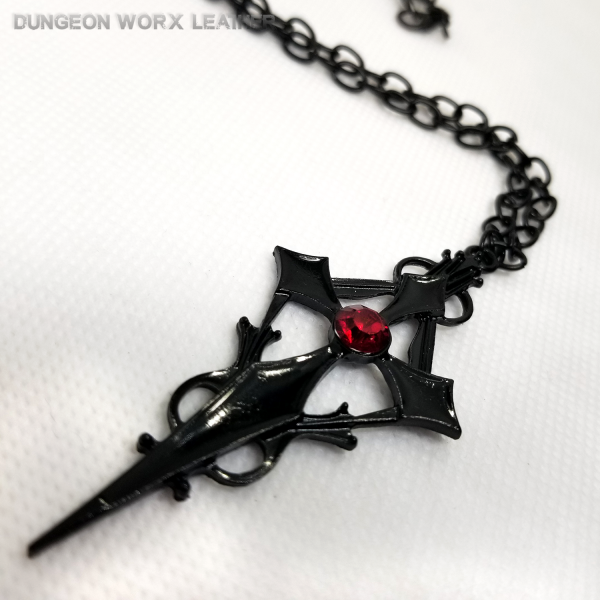 Jewelry-BDSM-Black-Domina-BDSM-Cross-Pendant