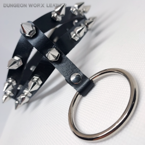Jewelry-BDSM-Collar-Split-Band-Studded-Black
