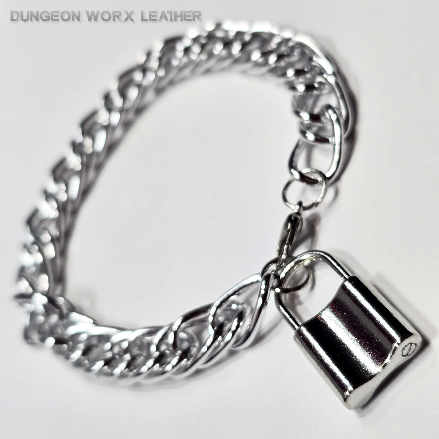 Mini Padlock BDSM Bracelet in SILVER