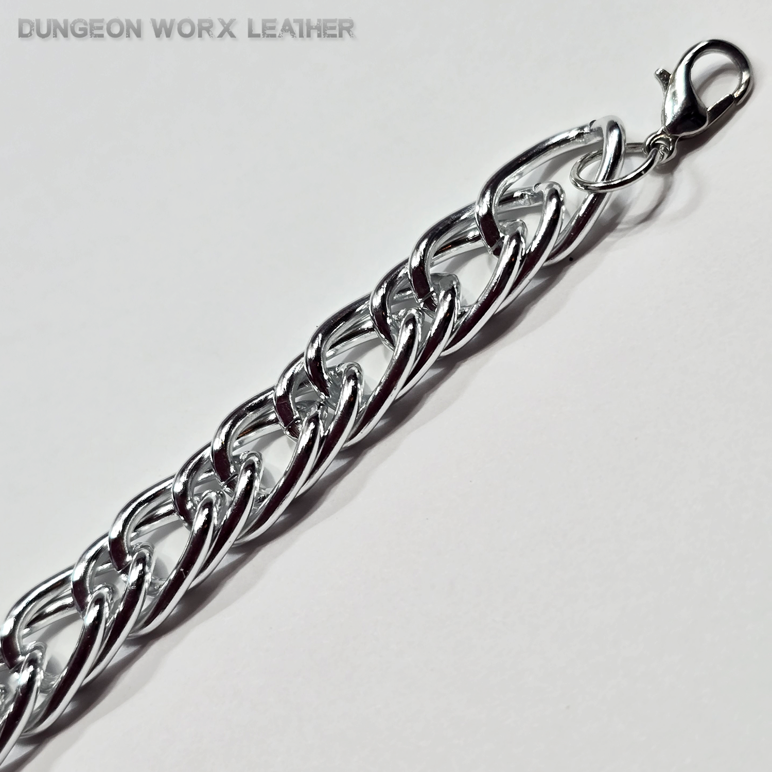 Mini Padlock BDSM Bracelet in SILVER - Image 4