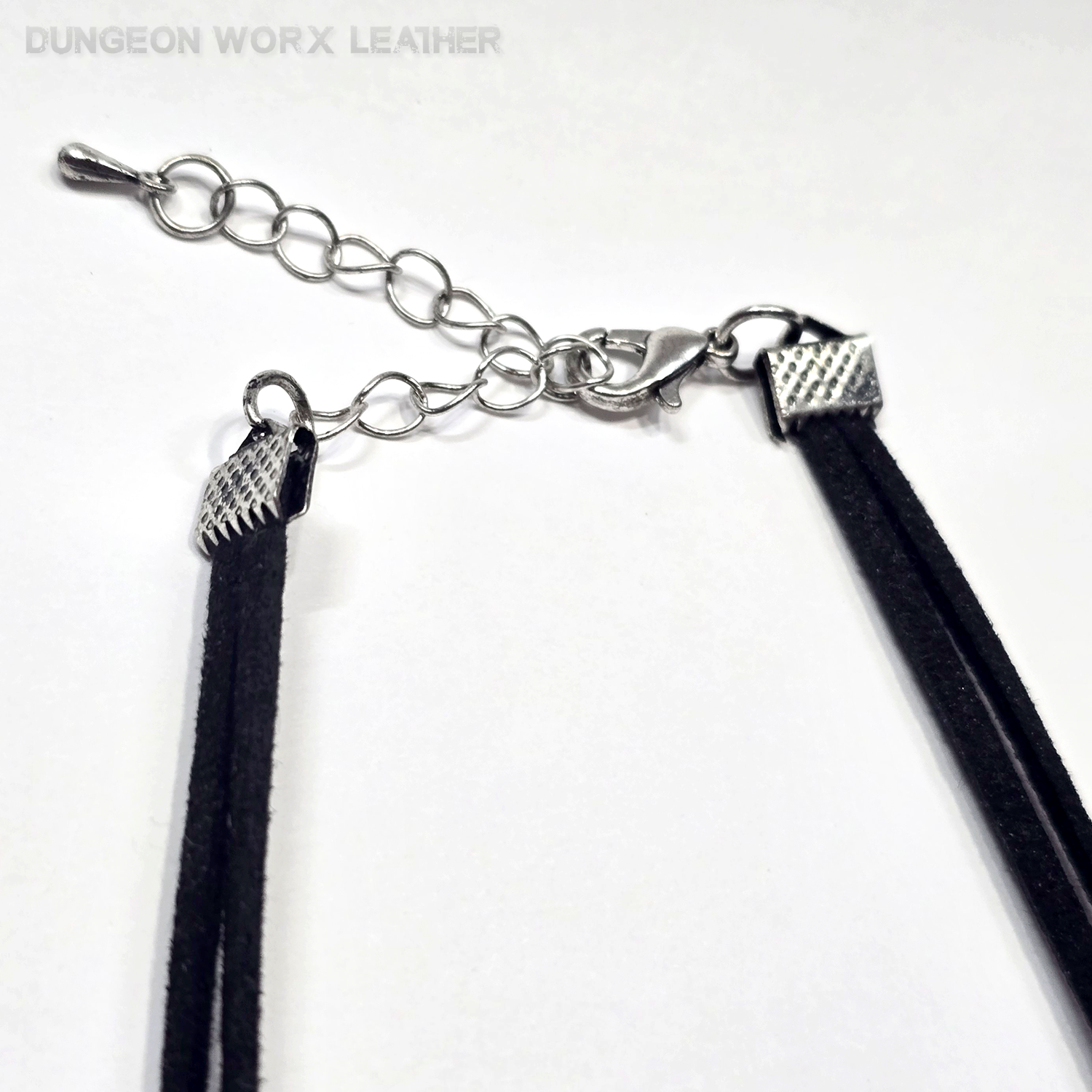 Silver Jeweled Victorian Cross Double-Corded Choker - Image 5